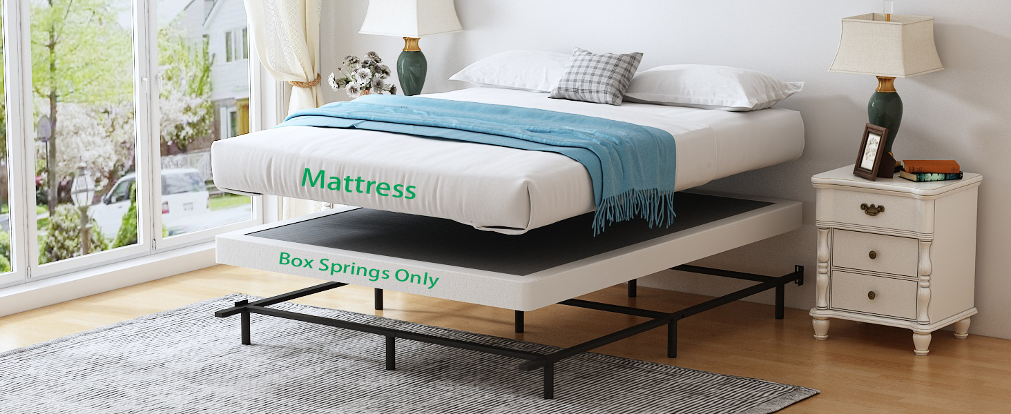 Vaciwe 6 Inch Box Springs Full Size, Heavy Duty Metal