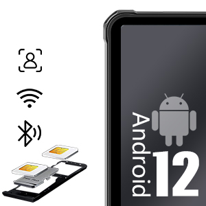 Android 12, 2.4G+5G Wifi, BT 5.0, Dual SIM