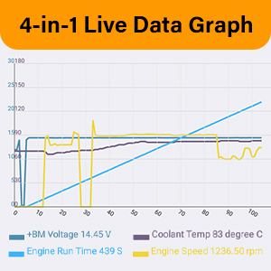 Max. 4 Merged Live Data in Graphic