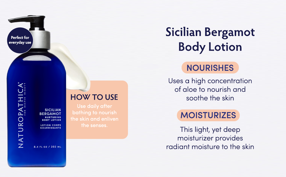 naturopathica Sicilian Bergamot Body Lotion