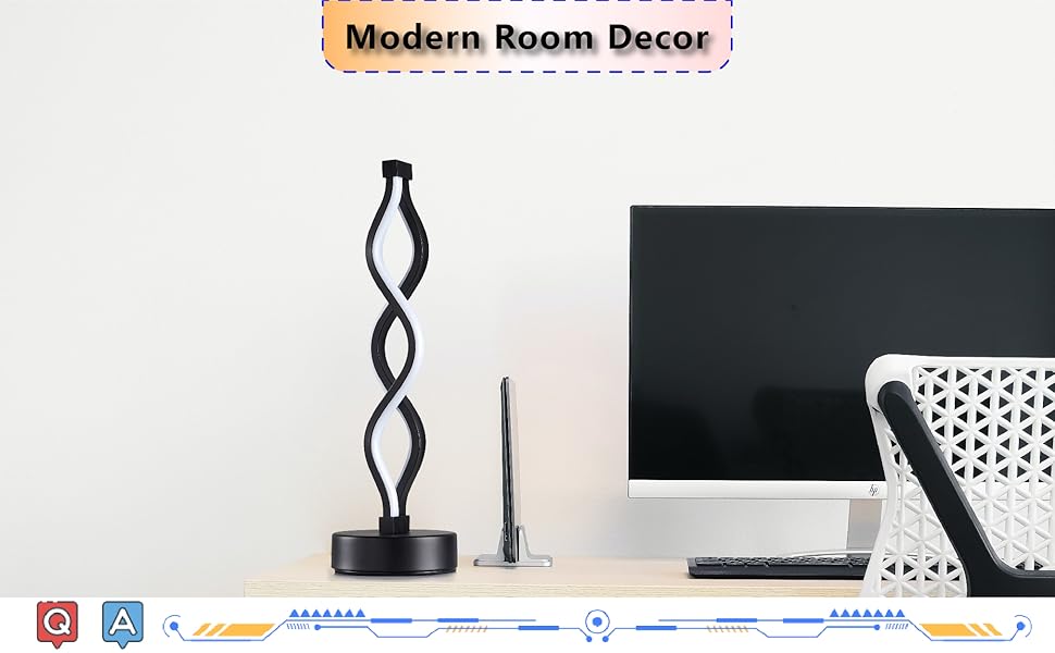 curve table lamp