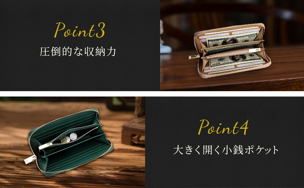 Amazon | [Cotika] 財布 メンズ 長財布 レザー 牛革 本革サイフ