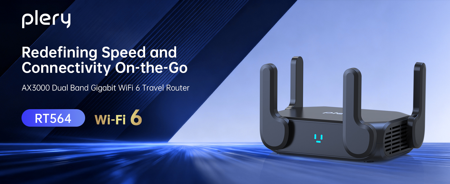 portable travel router wifi 6 router AX3000 dual band gigabit wireless router with erthernet port