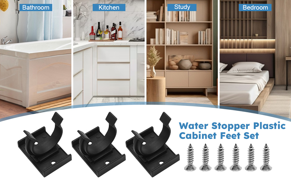 18 Pcs Plastic Plinth Clips Durable Kitchen Plinth Clips Bath Panel