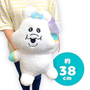 Amazon.co.jp: んぽちゃむ BIGぬいぐるみ 糸電話 約38cm 公式