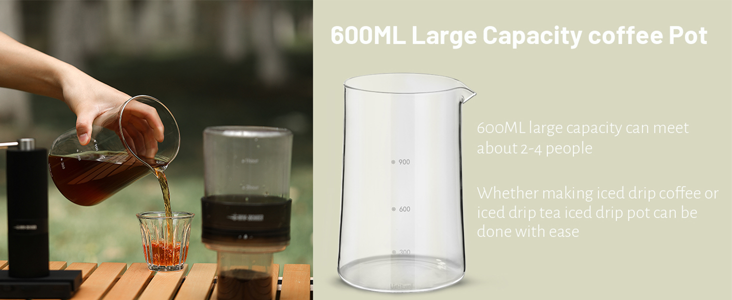 MHW3BOMBER Cold Drip Coffee Maker Iced Brew Dripper Coffee Maker With Adjustable