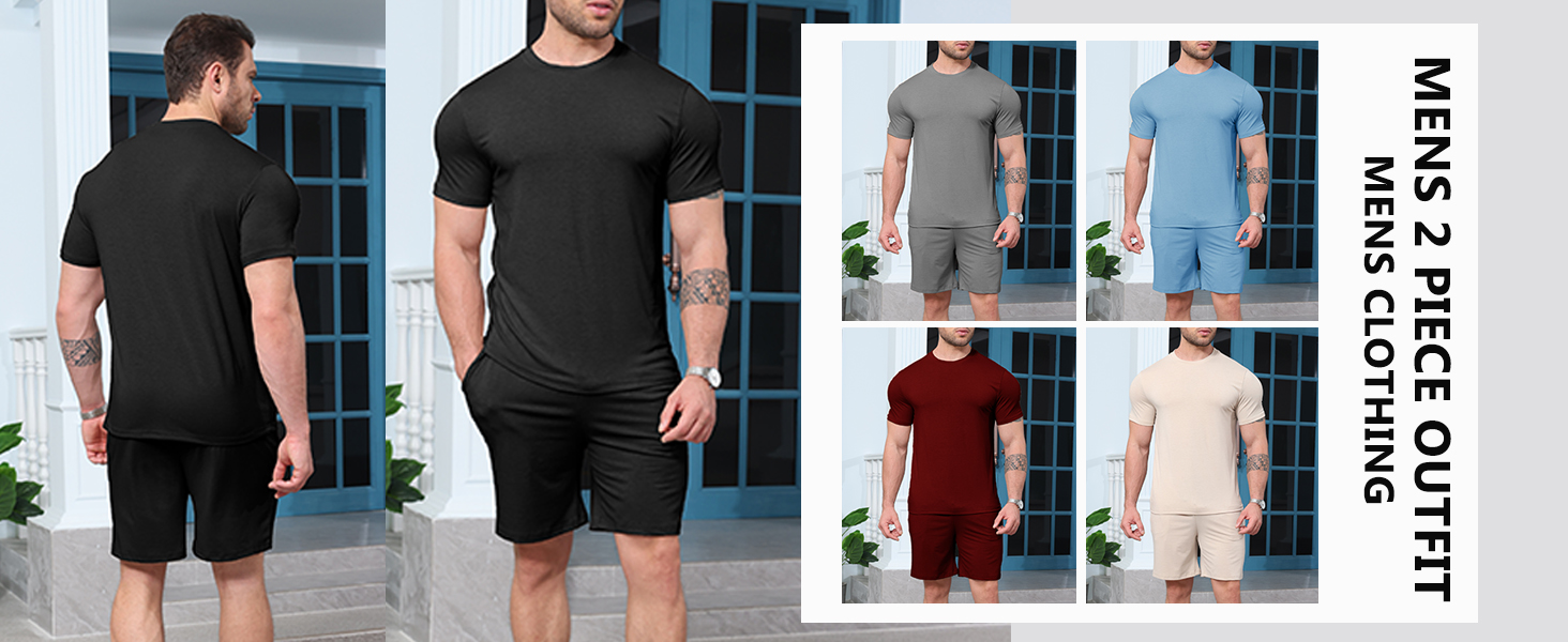 men short sets outfits