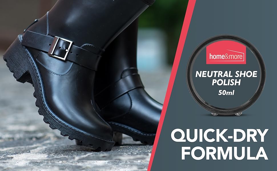 6pk 50ml Neutral Shoe Polish Protect & Shine Wax Shoe Polish Neutral