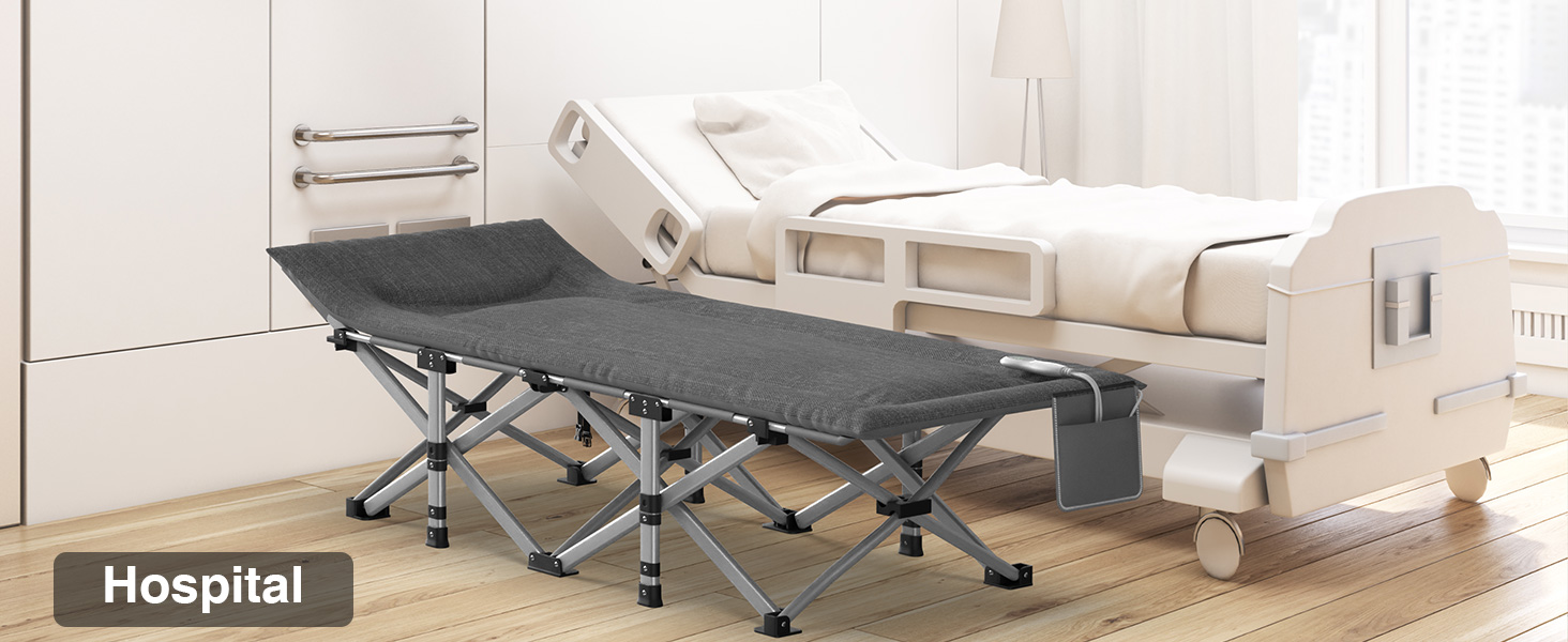 Suteck Heated Camping Cot, Folding Camping Cot Bed for