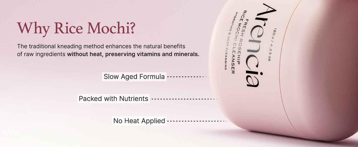 Arencia Rosehip Rice Mochi Face Cleanser