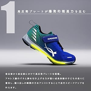 Amazon | SUPERSONIC ひもタイプ (イエロー 20cm) | 運動靴
