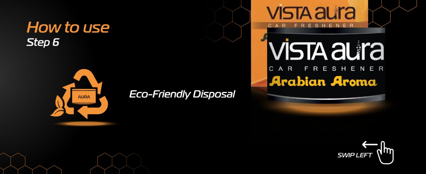 Vista Auto Care Arabian Aroma Car Freshener How to use step 6