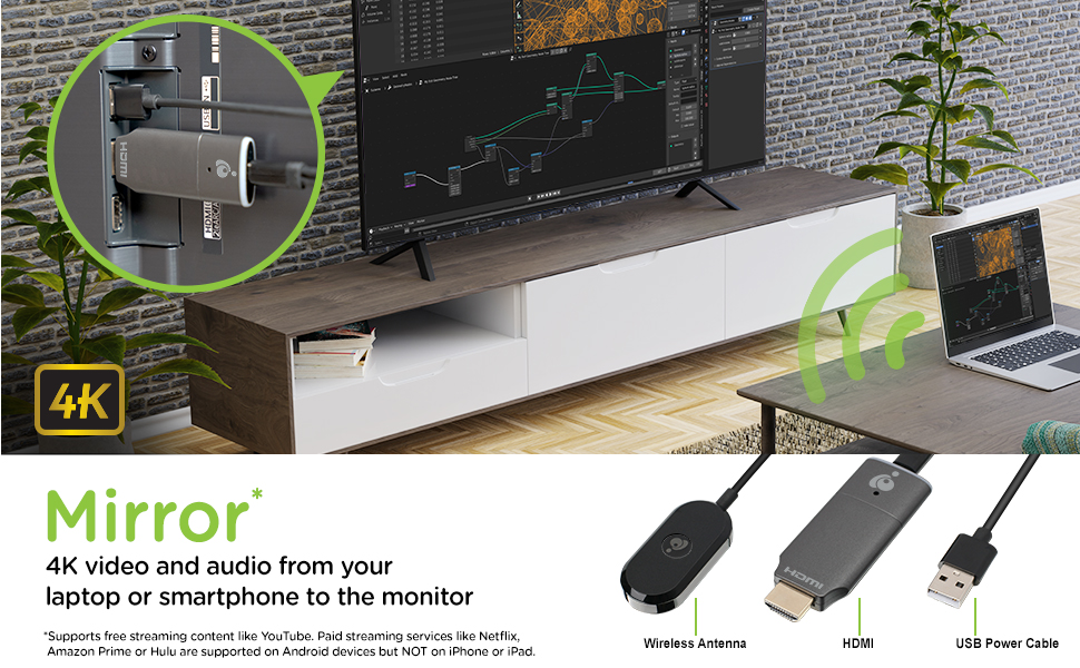 Mirror, 4k, audio, laptop