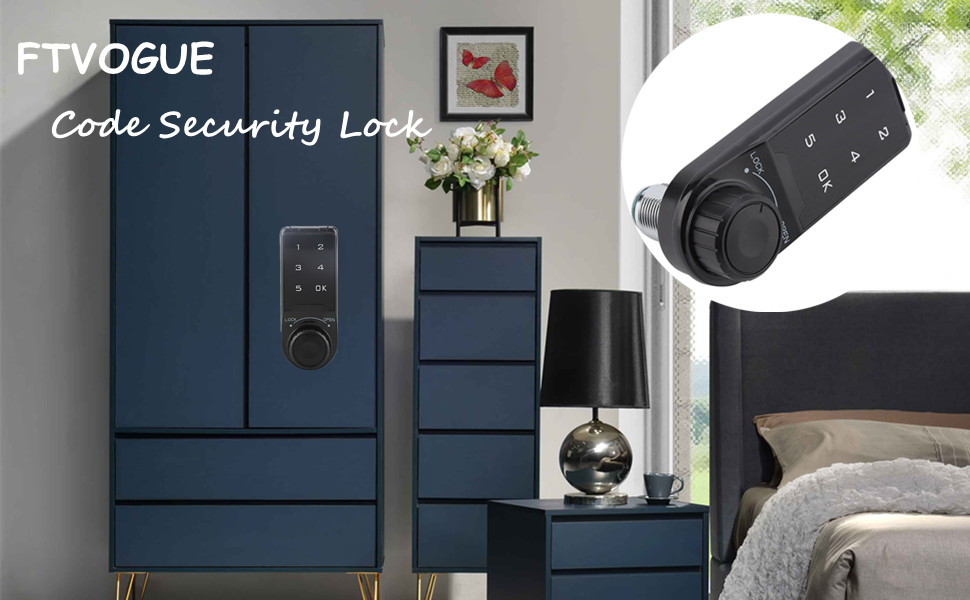 FTVOGUE Code Security Lock Touch Digital Keypad Electronic Deadbolt