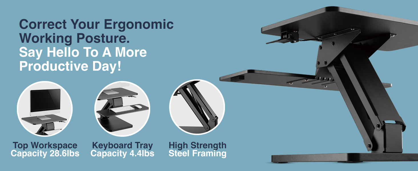 Desky Zero Standing Desk Converter Features 2