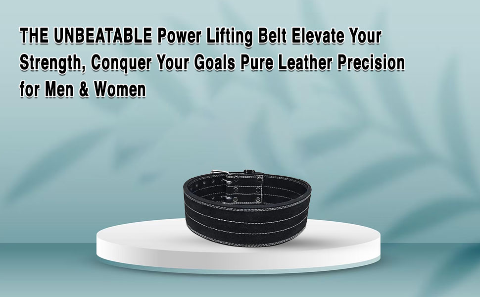 (TIMA) THE UNBEATABLE Power Lifting Belt, Pure lea... 5 SPN-SELHP