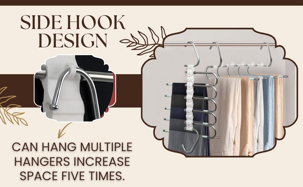 5-Layer Metal Pants Hangers