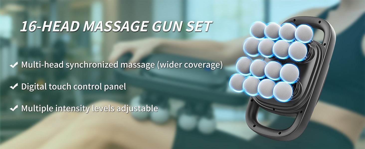 16 head massage gun deep tissue