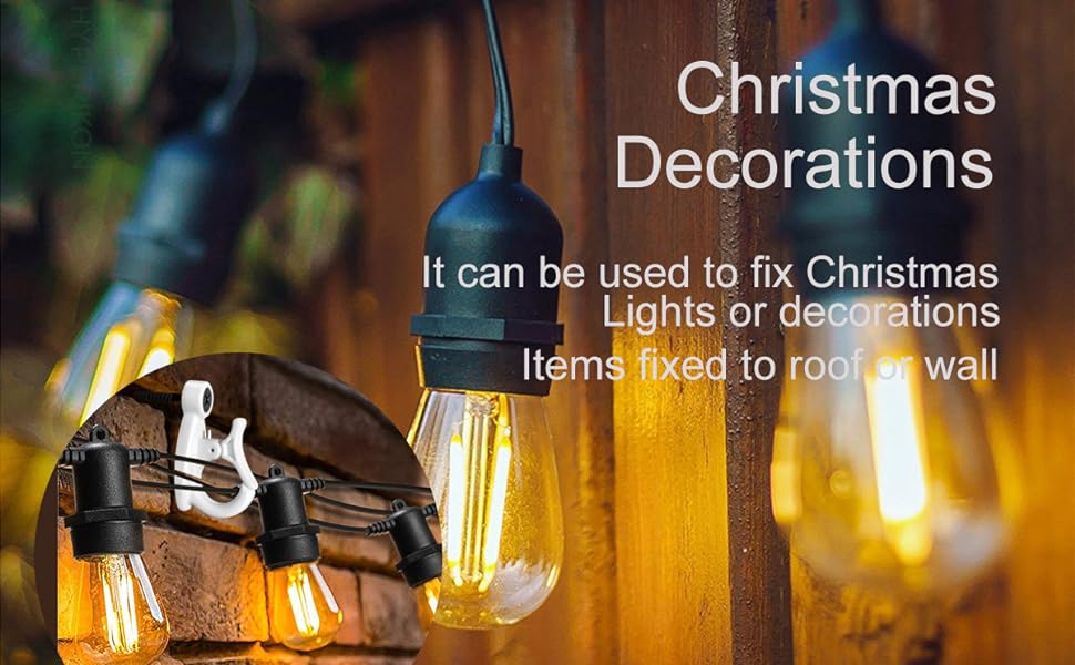 Elrswy Light Hanger Hooks,String Light Hooks,Screwin Hooks