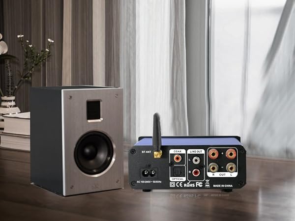 Amazon.co.jp: 200W パワーアンプ bluetooth/光入力/同軸入力