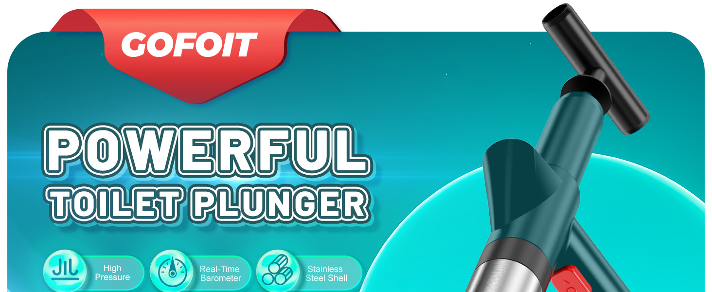Toilet Plunger, Drain Clog Remover, High Pressure Air Drain