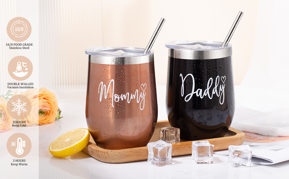 Mom and Dad Tumbler Set