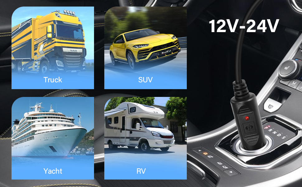 DC 5.5x2.1mm Car Charger 12V