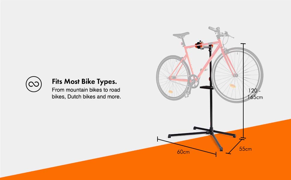 VonHaus Bike Workstand Height Adjustable Bike Maintenance Stand with
