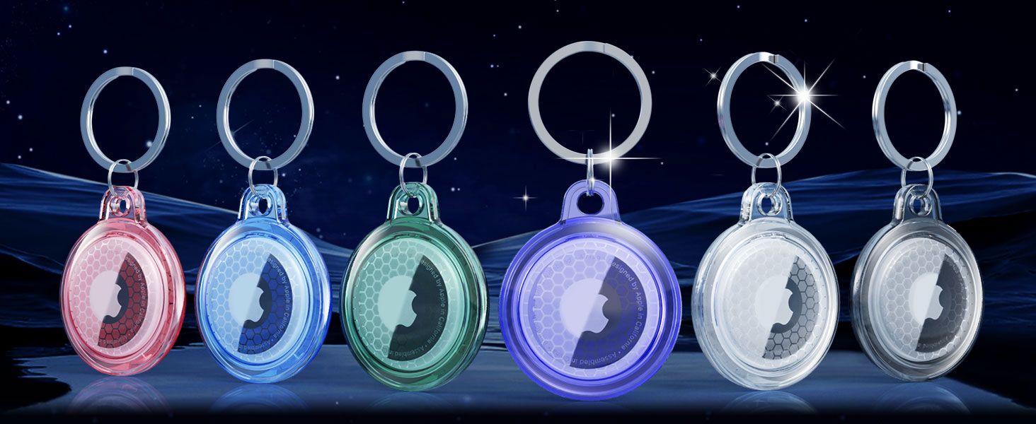 New IPX8 Waterproof Airtag Holder, 6 Pack Airtags Case with