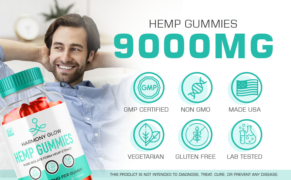 Harmony Glow Gummies, Harmony Glow Hemp Gummies, Harmony