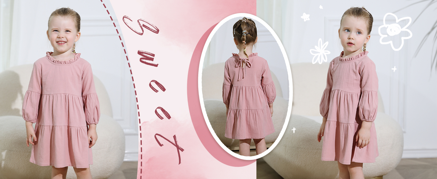 girl pink dress
