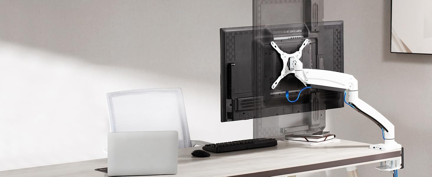 AVLT Single 13"43" Monitor Arm Desk Mount fits One Flat