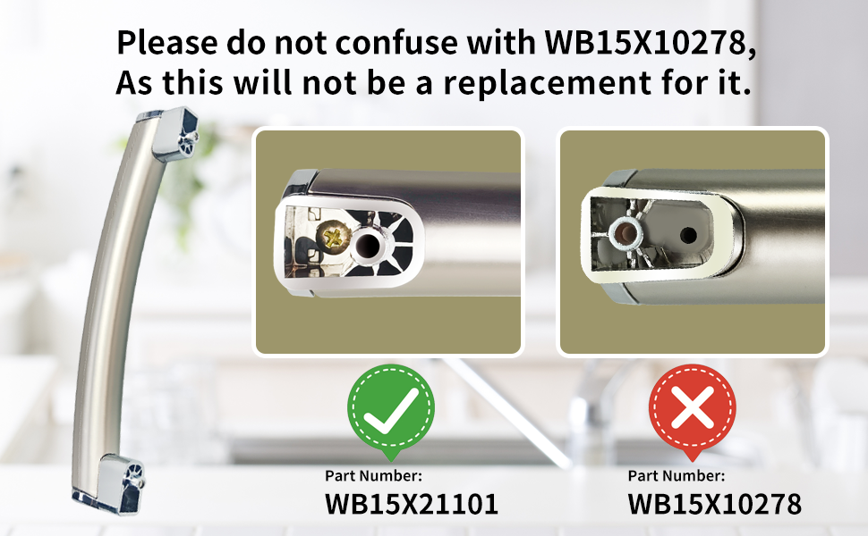 Upgraded Vsttar WB15X21101 Microwave Oven Door Handle Compatible with General