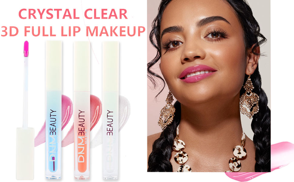 YIBABY 2Pcs Clear Color Changing Lip Gloss+1Pcs