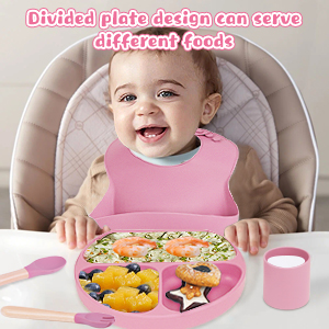 baby plate with suction