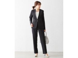 Amazon | [ニッセン] パンツスーツ 【レディーススーツ】 トール