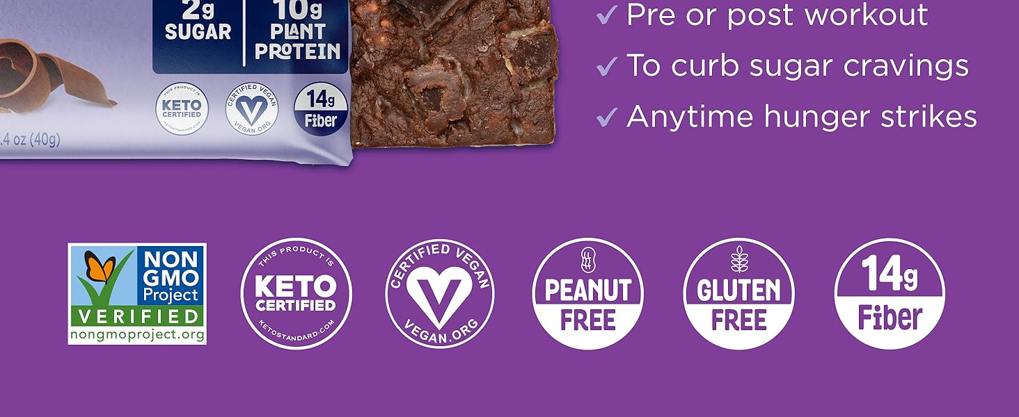 HUNGRY BUDDHA Bars Plant Based Protein Bars Vegan