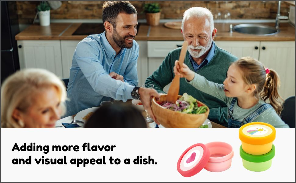 Plastic Small Containers With Lids For Lunch Box, Cute Small Condiment Containers