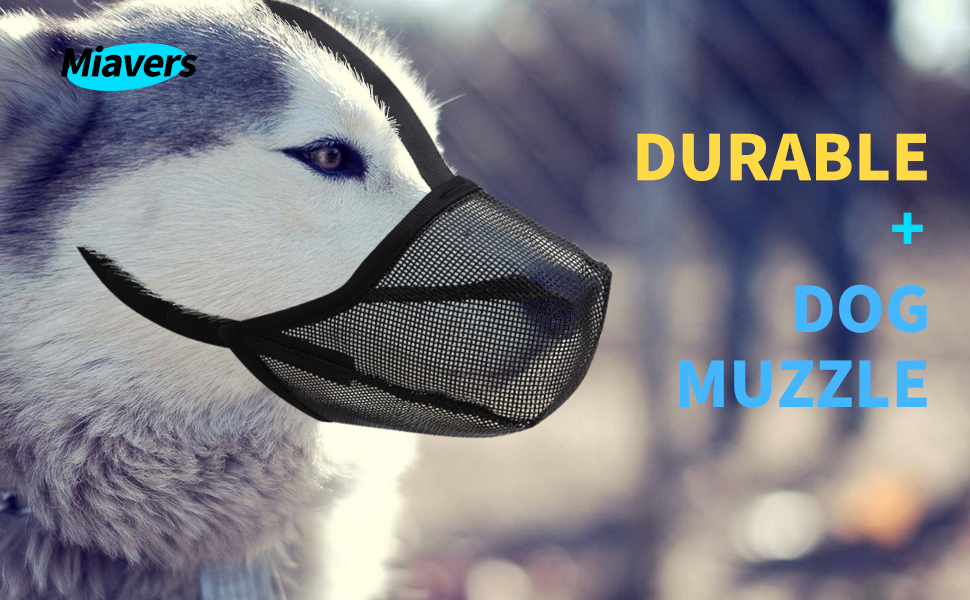 Miavers Dog Muzzle, Soft Mesh Covered Muzzles for Small