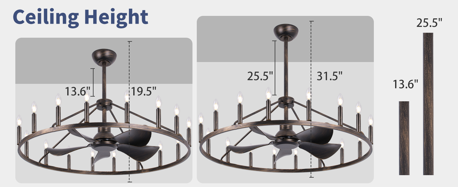 farmhouse fan with Light