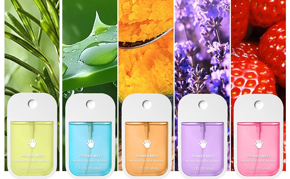 6pc Power Mist Hand Sanitizer Set