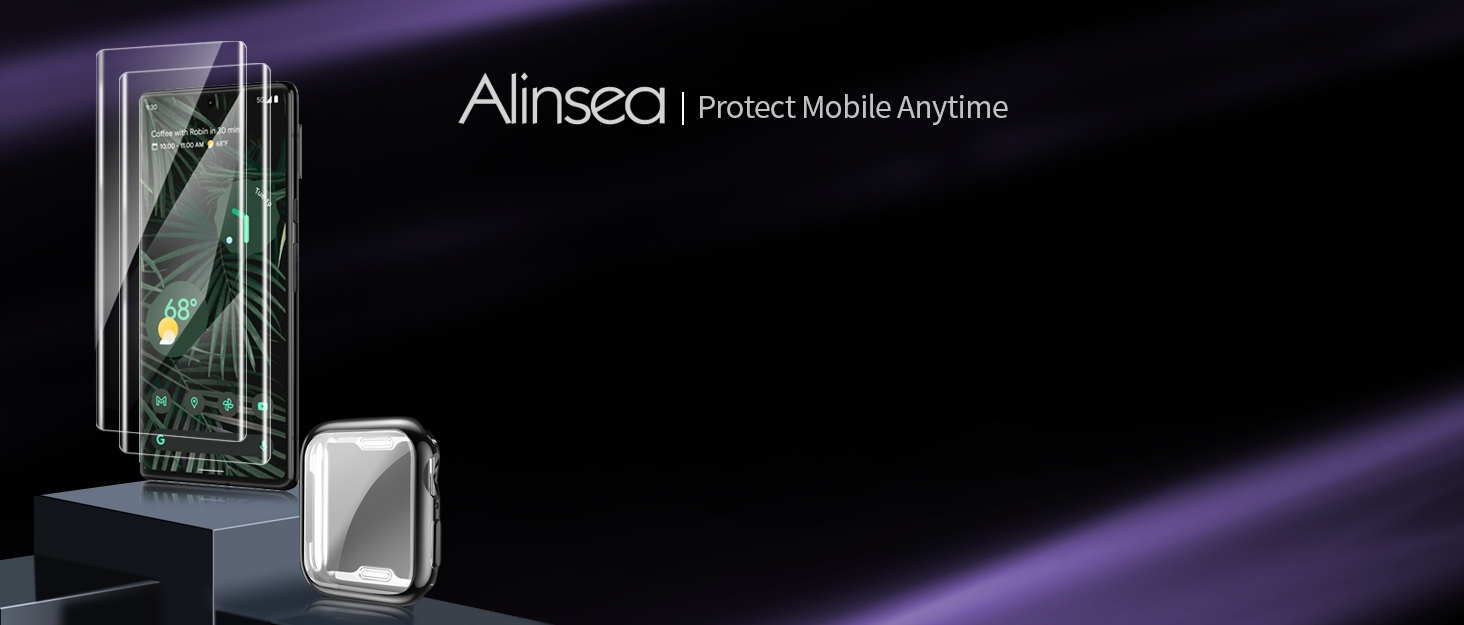 Alinsea Compatible for Screen Protector Samsung Galaxy Note 9 [2Pack] [Bubble Free] [Case