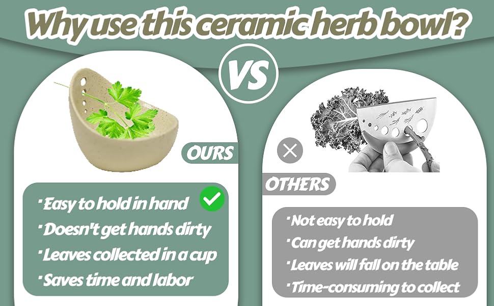 Earthenware Herb Stripping Bowl