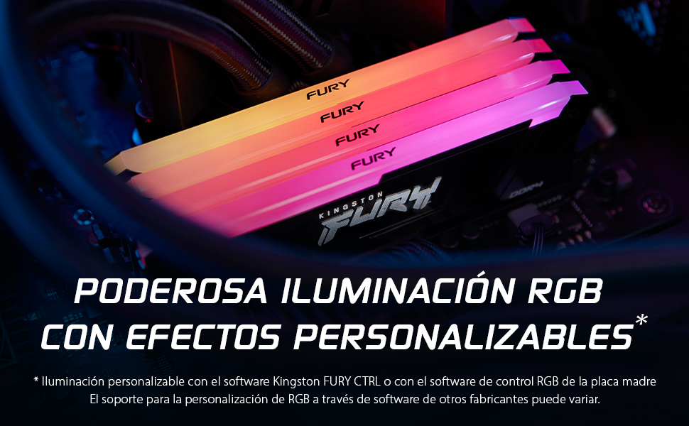 Iluminación RGB personalizable1 con un estilo audaz