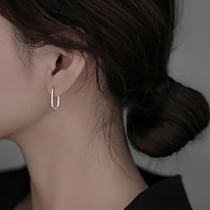 sterling silver hoop earrings