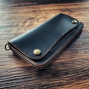 誠　様オーダー専用　ロングトラッカーウォレット　茶芯　シルバー voodoocats_21030601