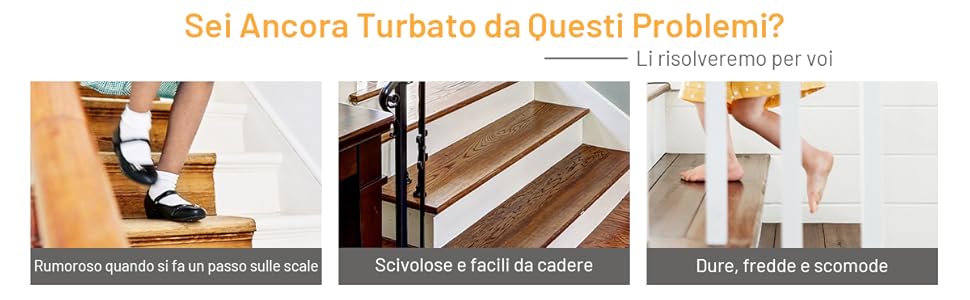 COSTWAY 15 Tappetini Antiscivolo Per Scale 76 X 20 Cm, Tappeti Antiscivolo Per Gradini Di Scale Di Legno Da Interno, Tappetini Impermeabili Per Scale Per Bambini, Anziani E Animali, Grigio 16 3