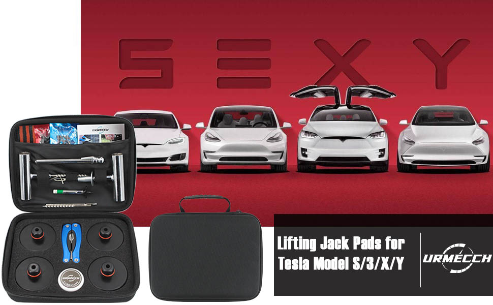 Rubber Jack Pad and Tire Repair Tool Kit with Screws Plugs Nails for Tesla Model 3 Y