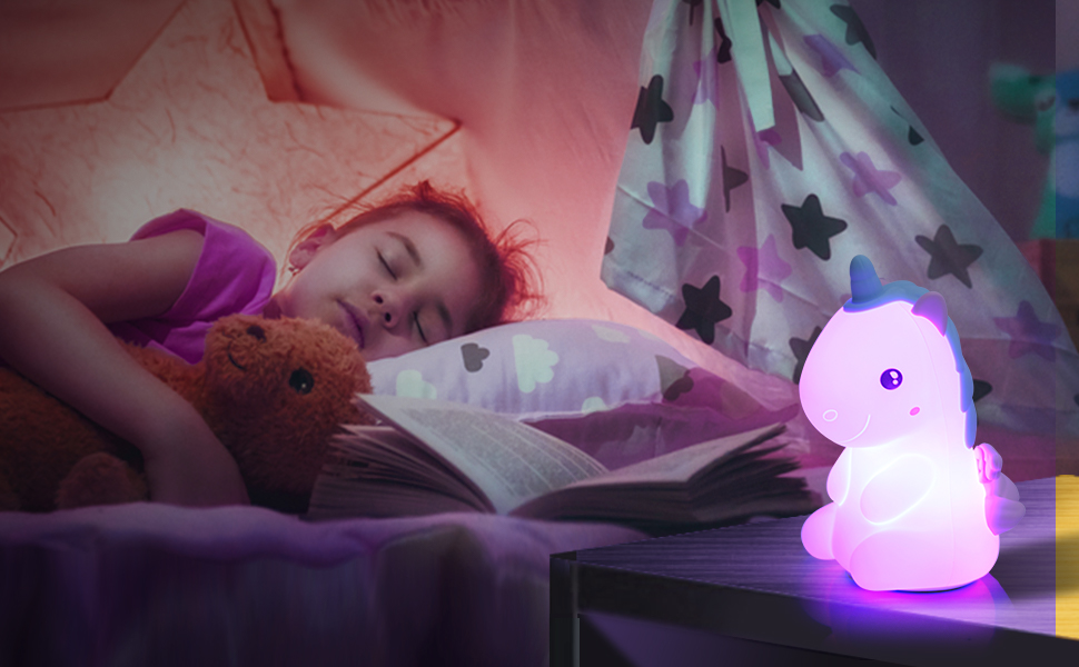 VteePck Unicorn Night Light for Kids, Baby Night Lights