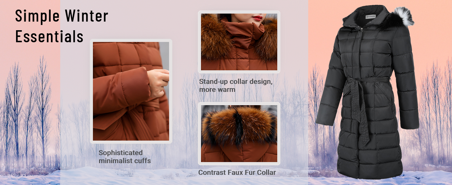Wintermantel Damen Lang
